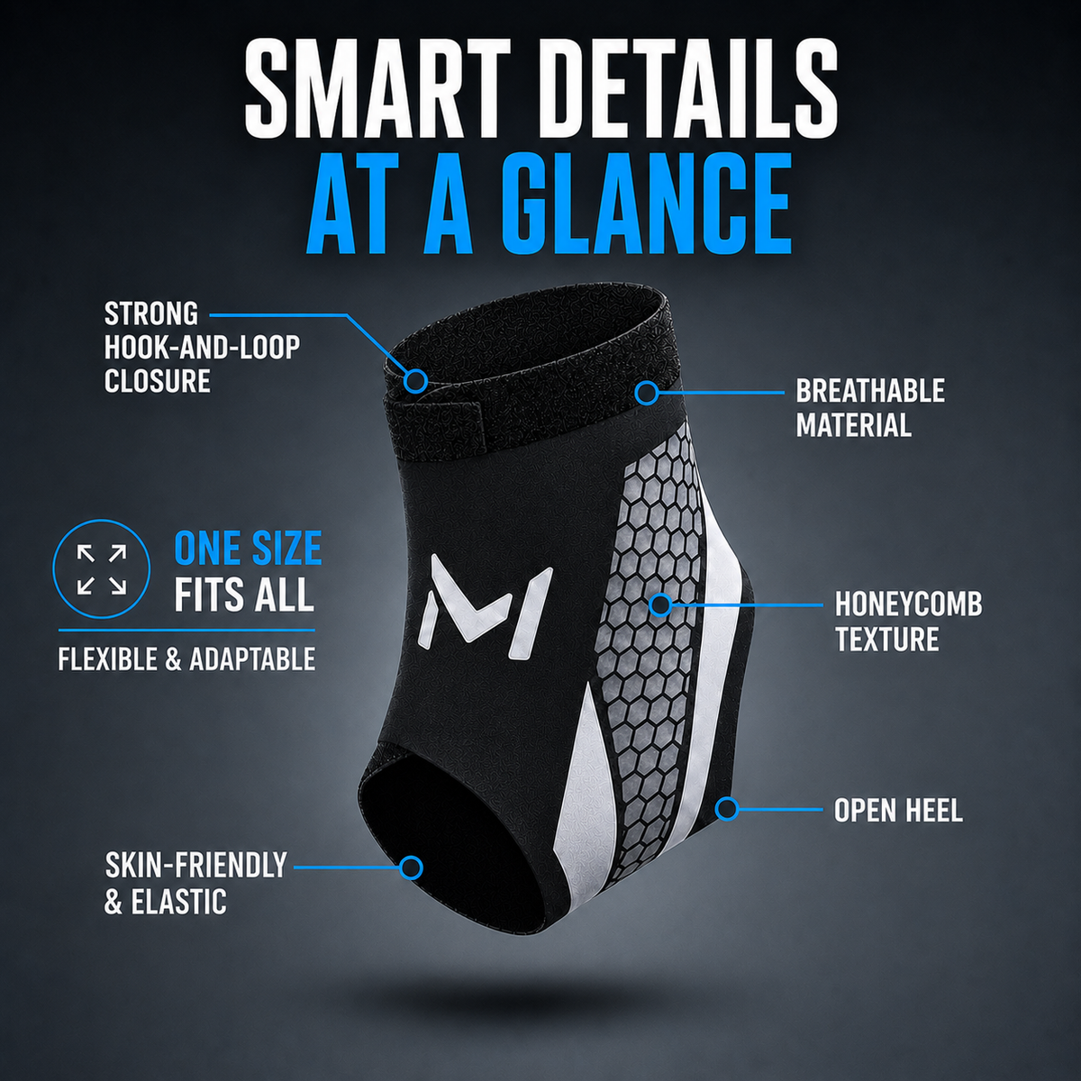 Compression Ankle Brace with Adjustable Bandage for Sports, Recovery, Injury Prevention, and Stability, Green Gray | Sansoti
