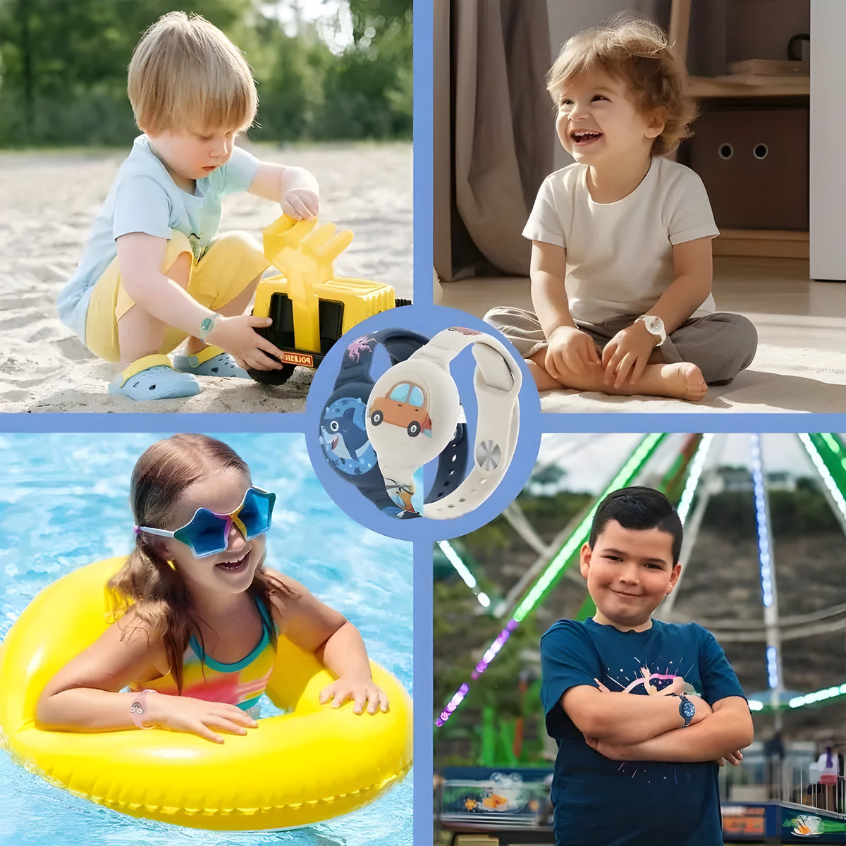 Silikonarmband für Kinder-GPS-Tracker - verstellbares, komfortables Uhrenarmband für Sicherheit und Aktivitäten | Sansoti