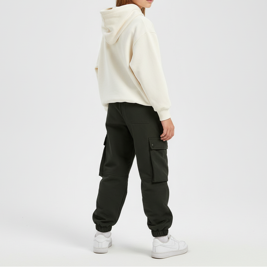 Gefütterte Winterhose für Kinder mit Fleece-Innenfutter und wasserabweisender Außenschicht, warme Outdoorbekleidung | Sansoti
