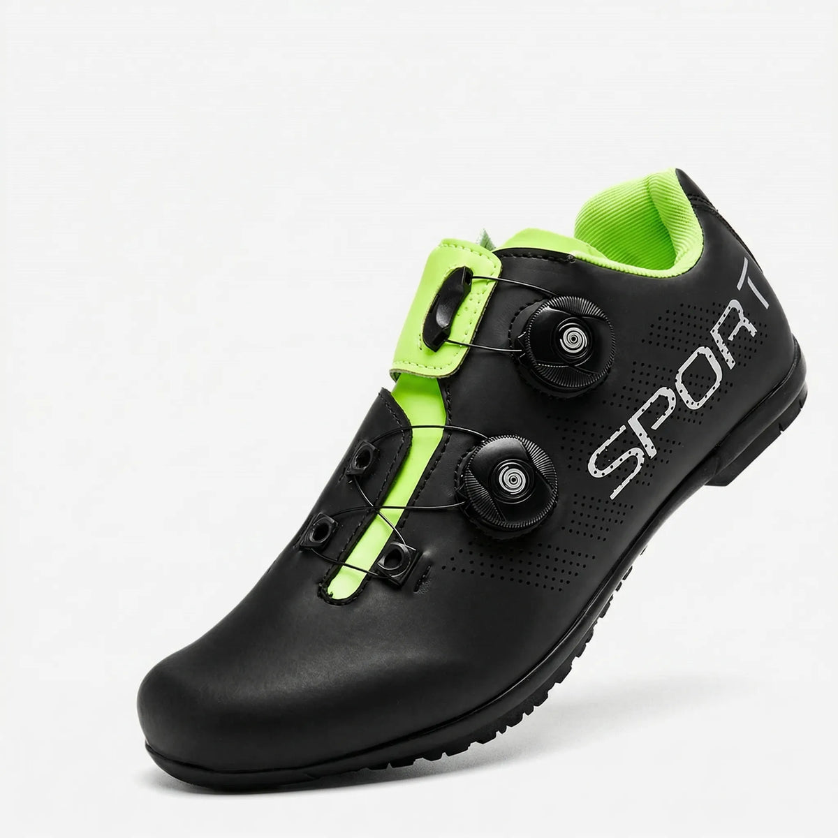 Fietsschoen Flatpedaal MTB Draaisluiting Geperforeerd Ademend Wielrennen Unisex Zwart Rood Wit Sportief | Sansoti