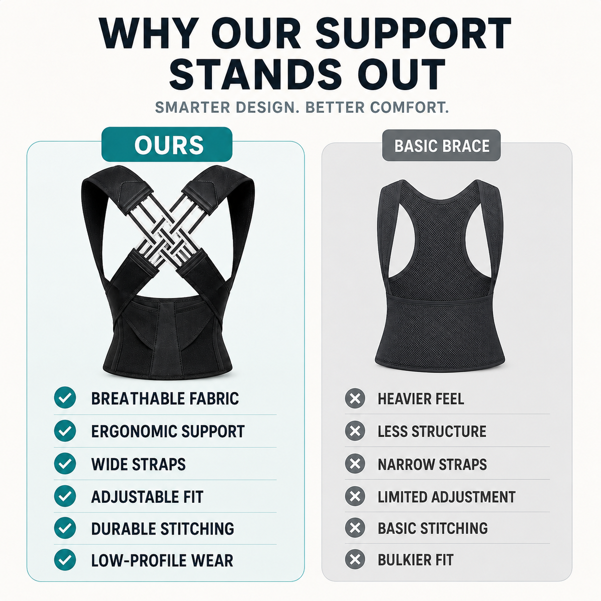 Adjustable Posture Corrector Brace for Shoulder and Upper Back Support Breathable Comfortable Unisex | Sansoti