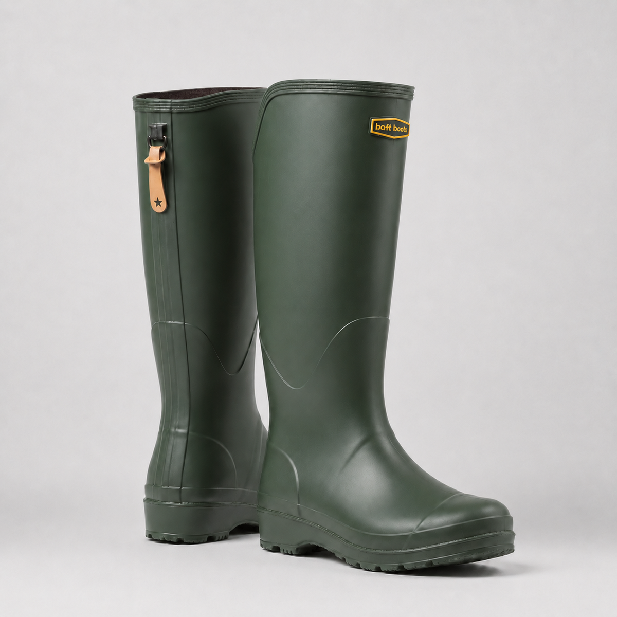 Waterproof Knee-High PVC Rain Boots Women's Men's Unisex Garden Mud Outdoor Living Durable Grip Comfort | Sansoti