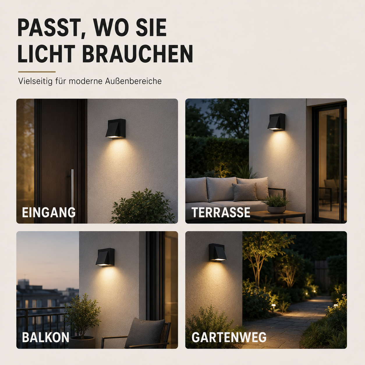 Buitenwandlamp LED IP65 Waterdicht 5W Moderne Wandverlichting voor Tuin Balkon Voordeur Sfeerverlichting Buiten | Sansoti