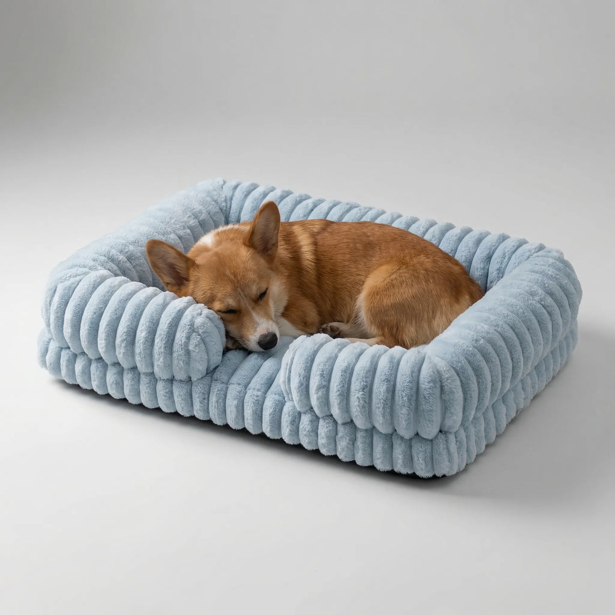 Hundebett mit erhöhtem Rand Sofa-Stil Memory Foam Orthopädisch Waschbar Komfort für kleine mittelgroße Hunde | Sansoti