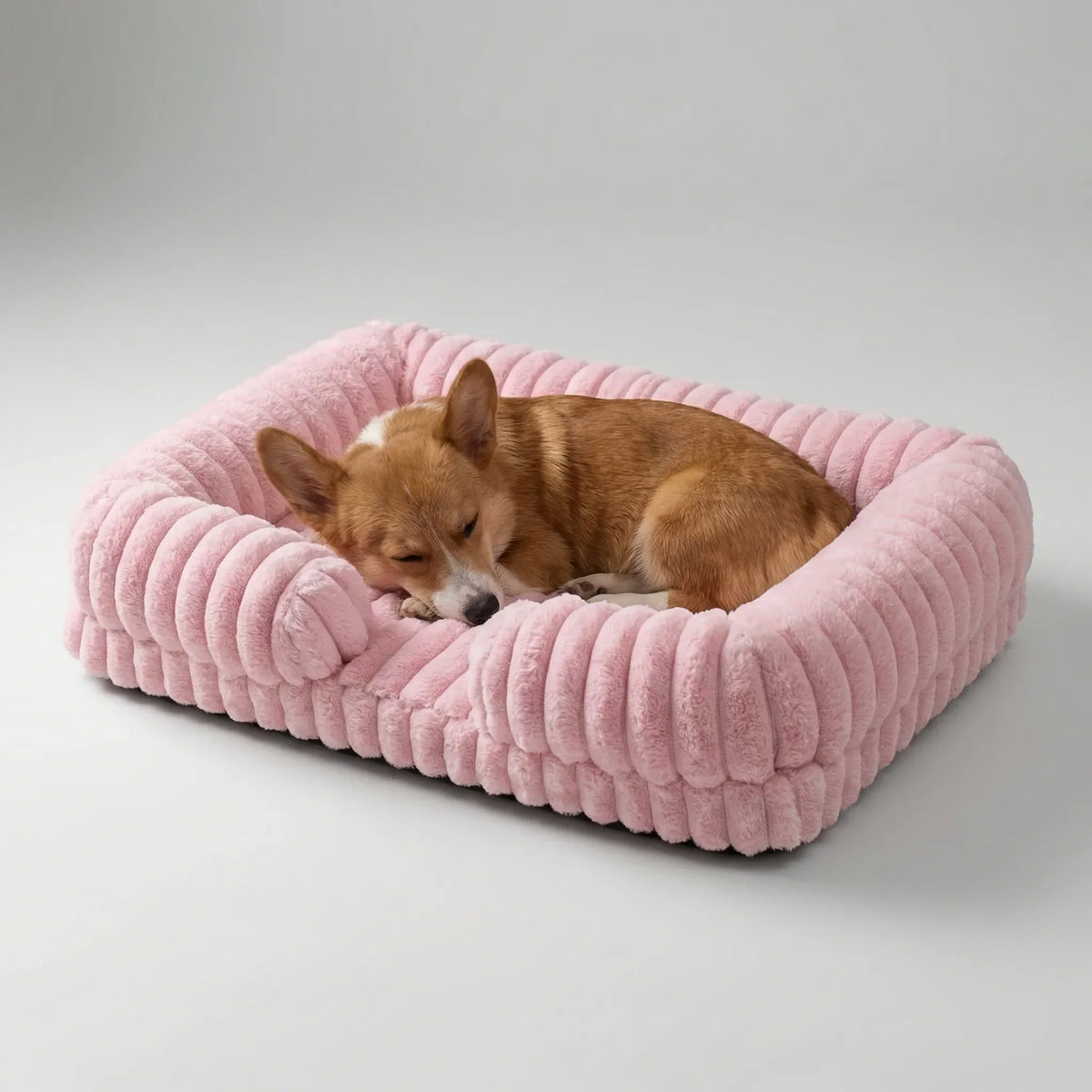Hundebett mit erhöhtem Rand Sofa-Stil Memory Foam Orthopädisch Waschbar Komfort für kleine mittelgroße Hunde | Sansoti