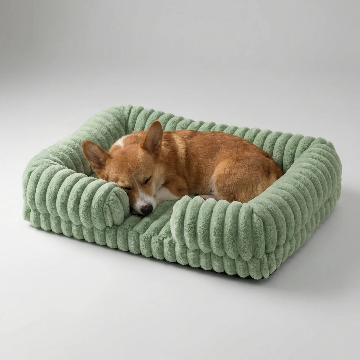 Hundebett mit erhöhtem Rand Sofa-Stil Memory Foam Orthopädisch Waschbar Komfort für kleine mittelgroße Hunde | Sansoti
