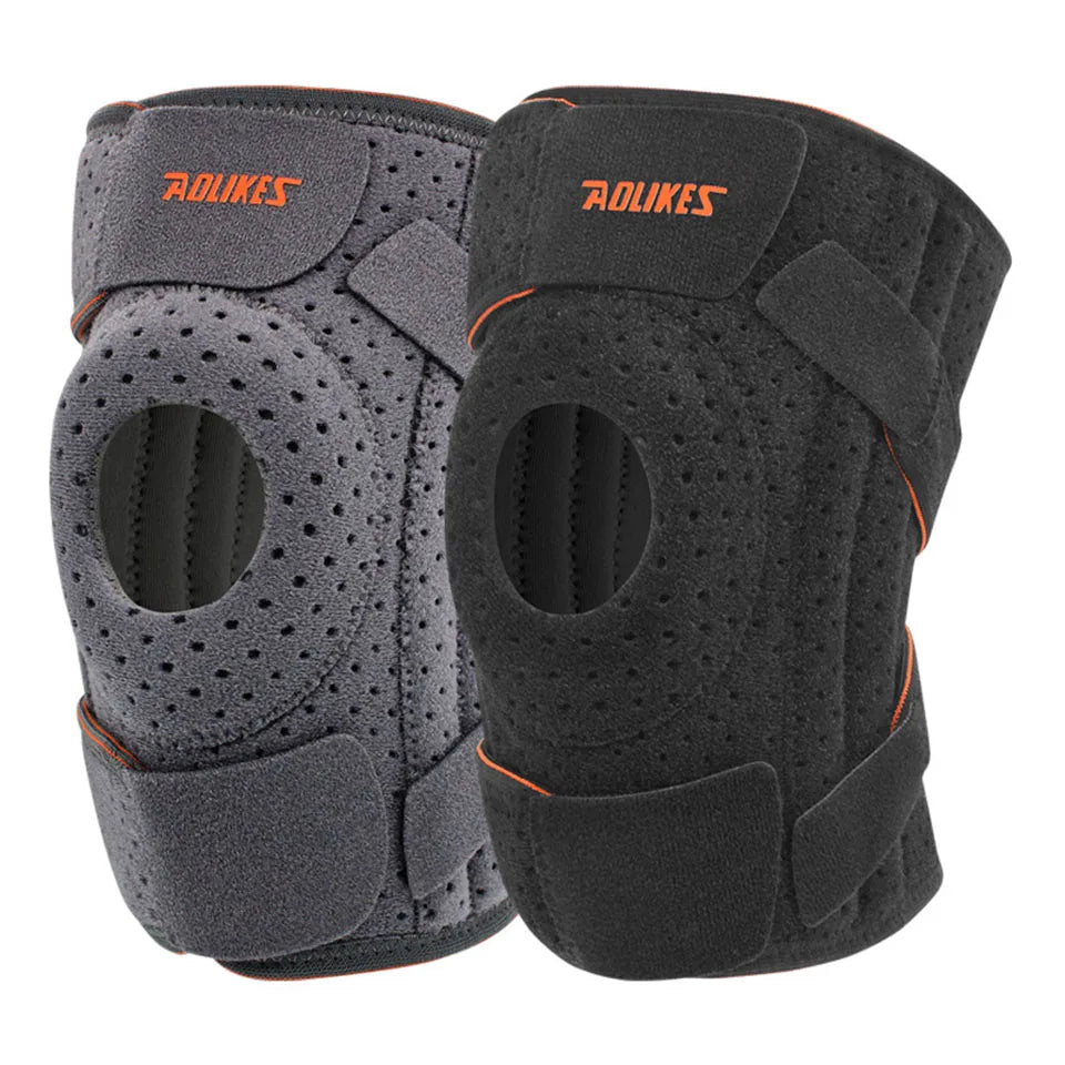 Knee Support with Open Patella and Side Stabilizers for Sports Fitness Running Training and Everyday Use | Sansoti