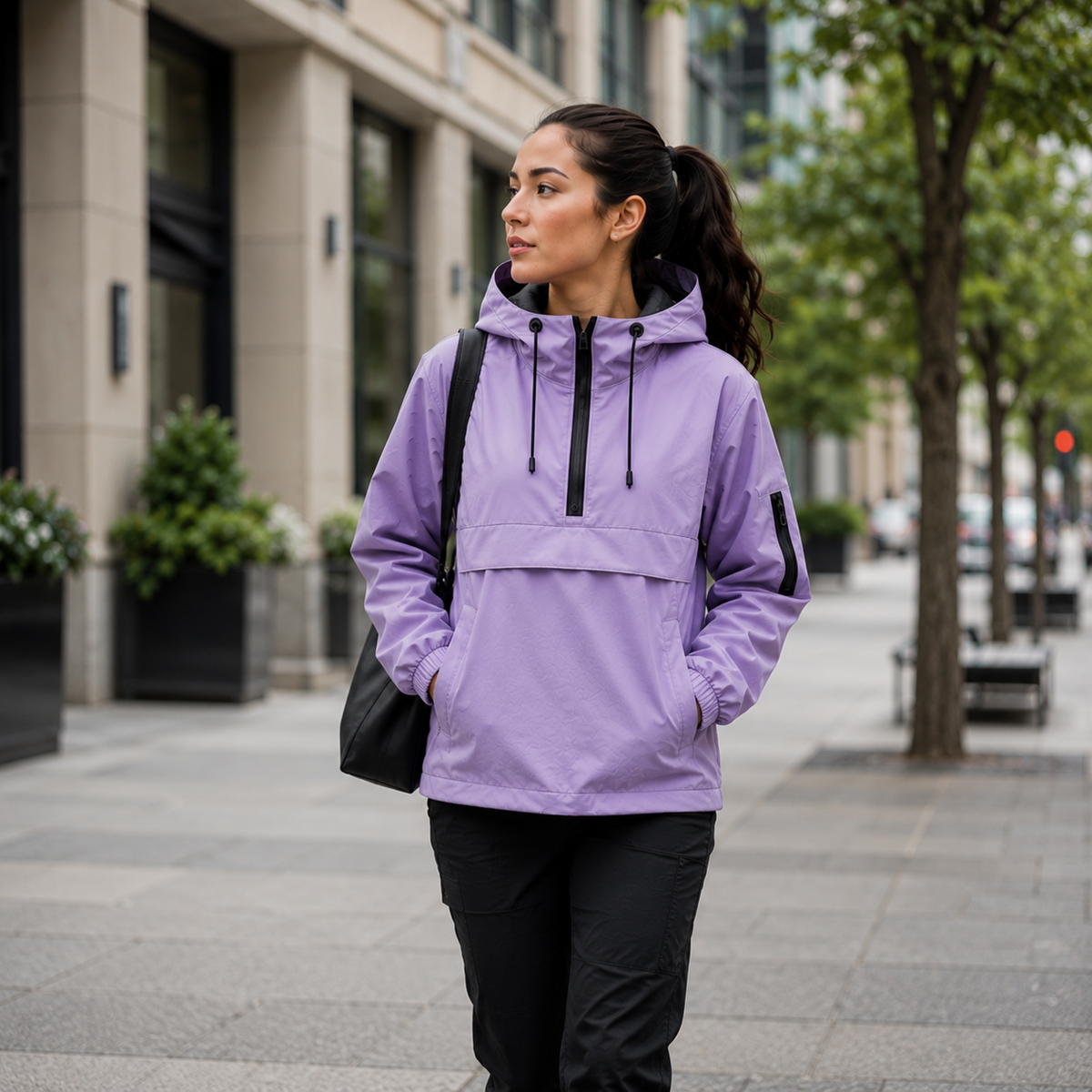Waterdichte Parka voor Dames Winddichte Winterjas met Capuchon Ritssluiting Functionele Outdoorjas Winterkleding | Sansoti