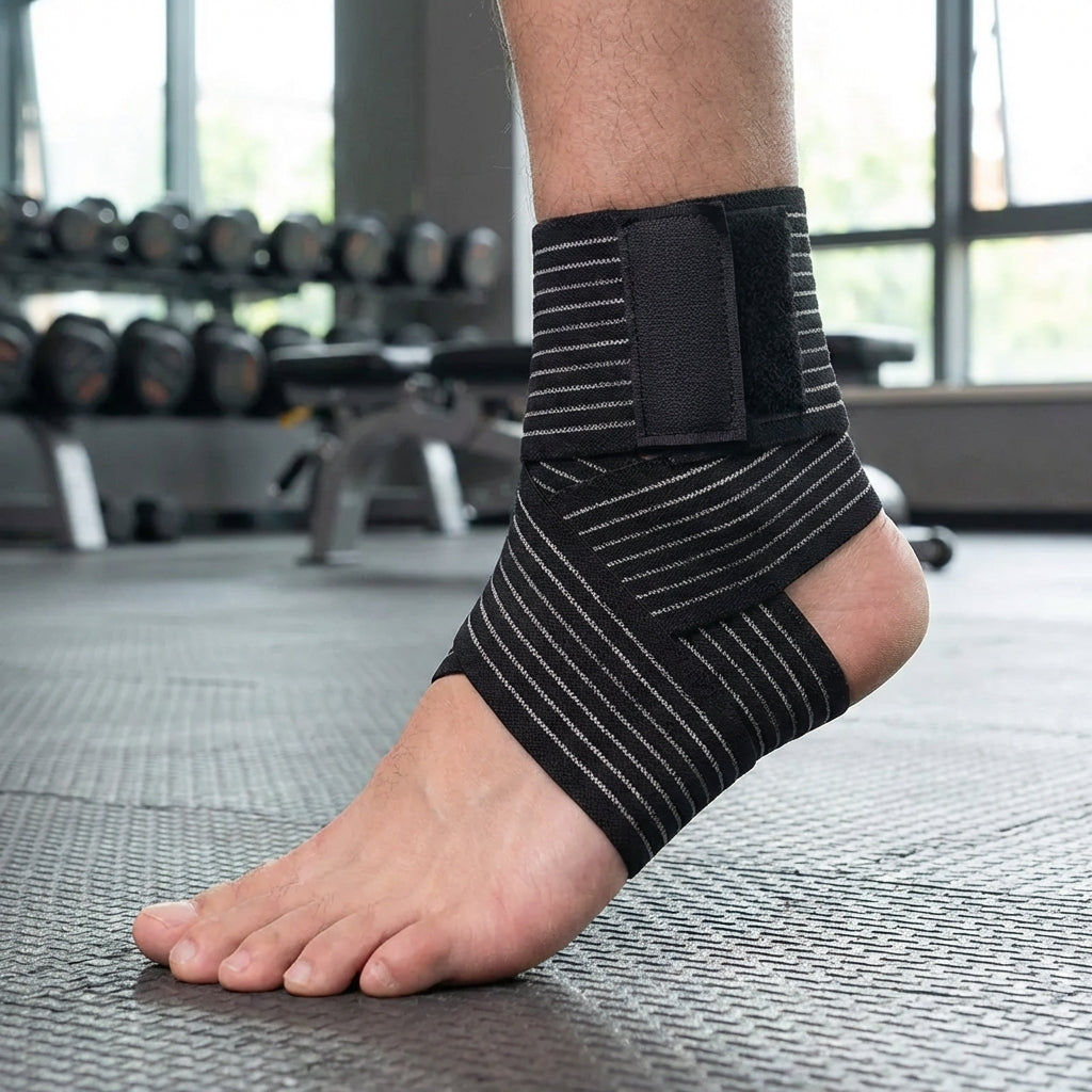Adjustable Ankle Brace with Hook-and-Loop Fastener for Sports and Everyday Use Men Women Support Stability | Sansoti