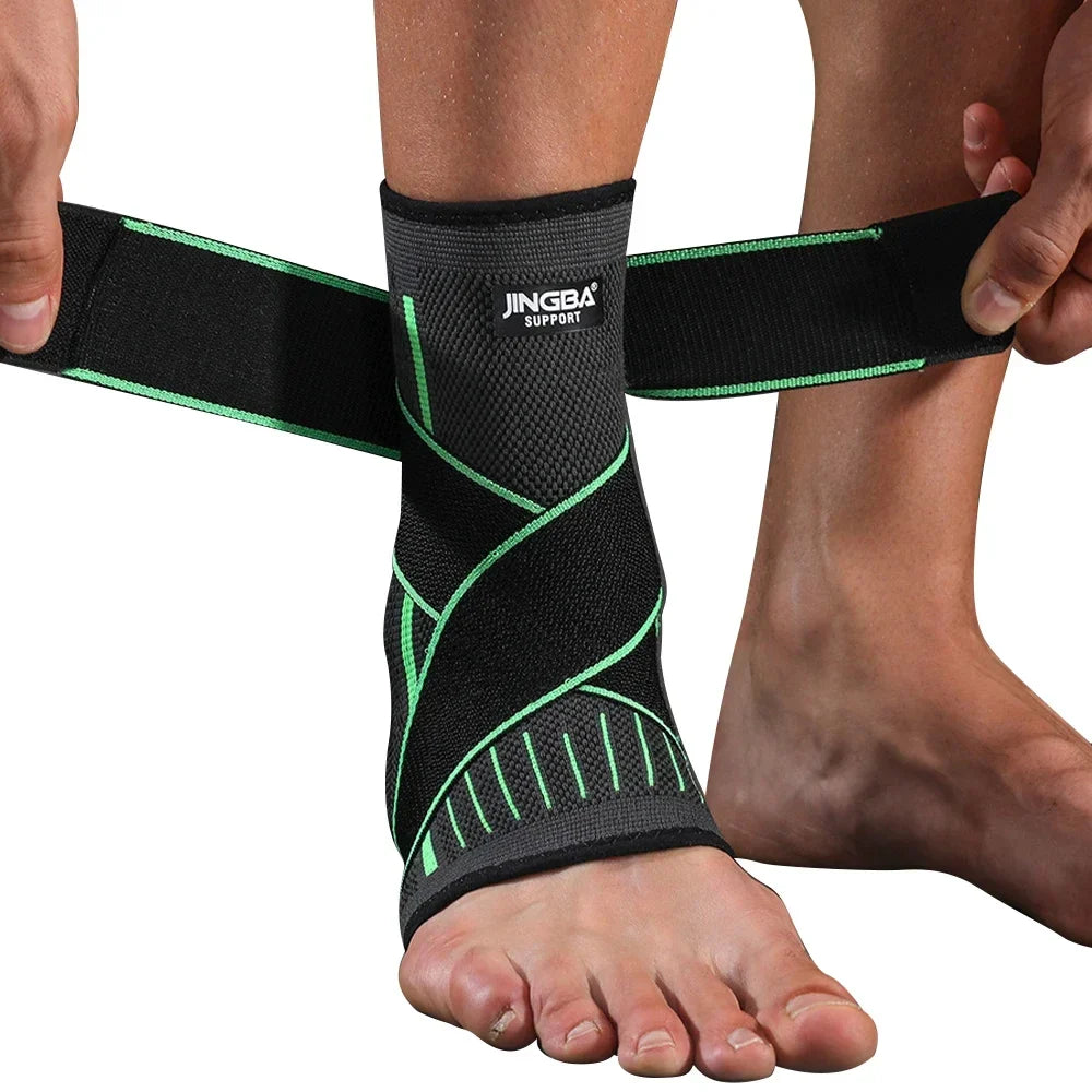 Adjustable Compression Ankle Support for Firm Support Sports Recovery Injury Prevention | Sansoti