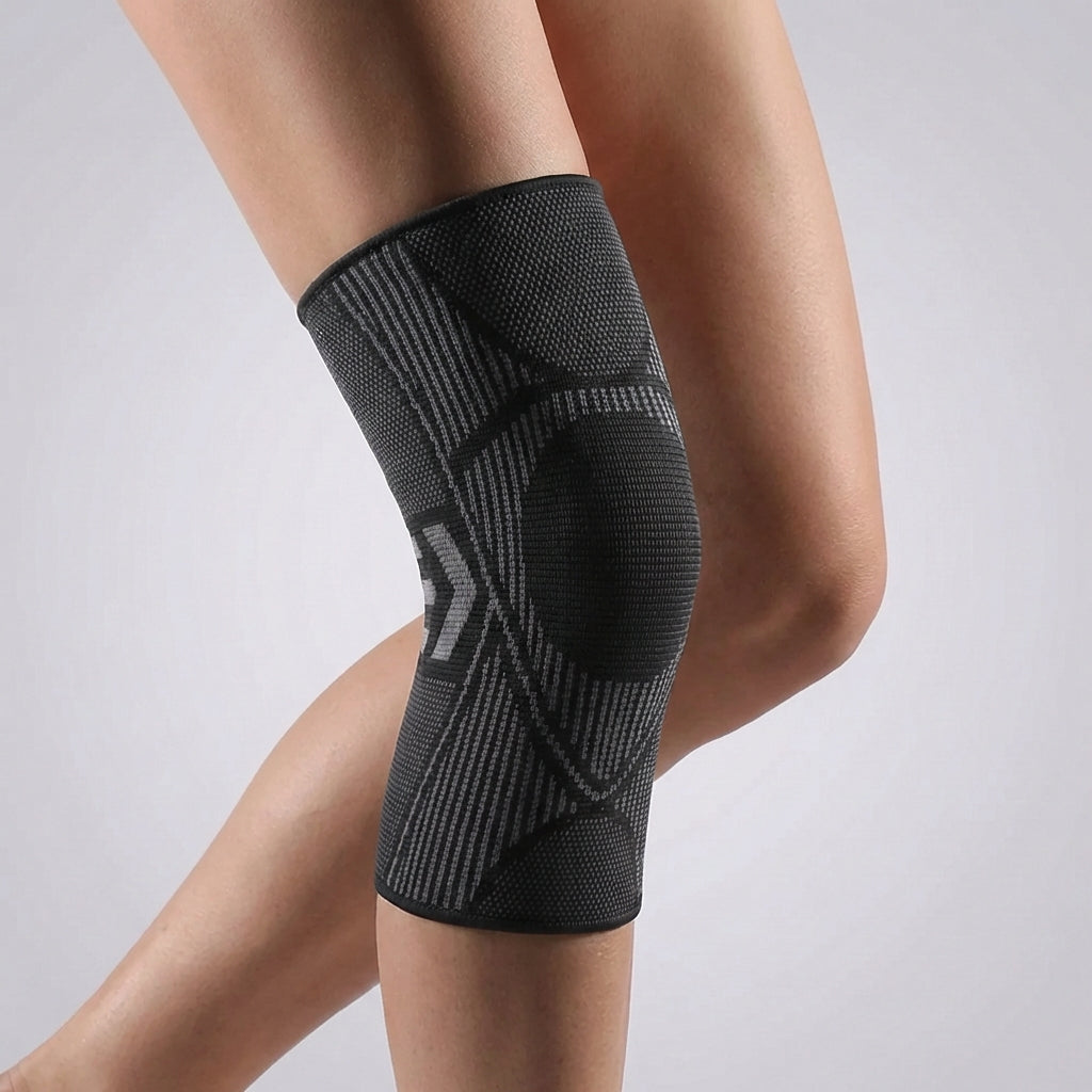 Kompressions-Kniebandage für Sport und Alltag, elastische Unterstützung, Stabilität, Schwellungs- und Verletzungsprävention | Sansoti