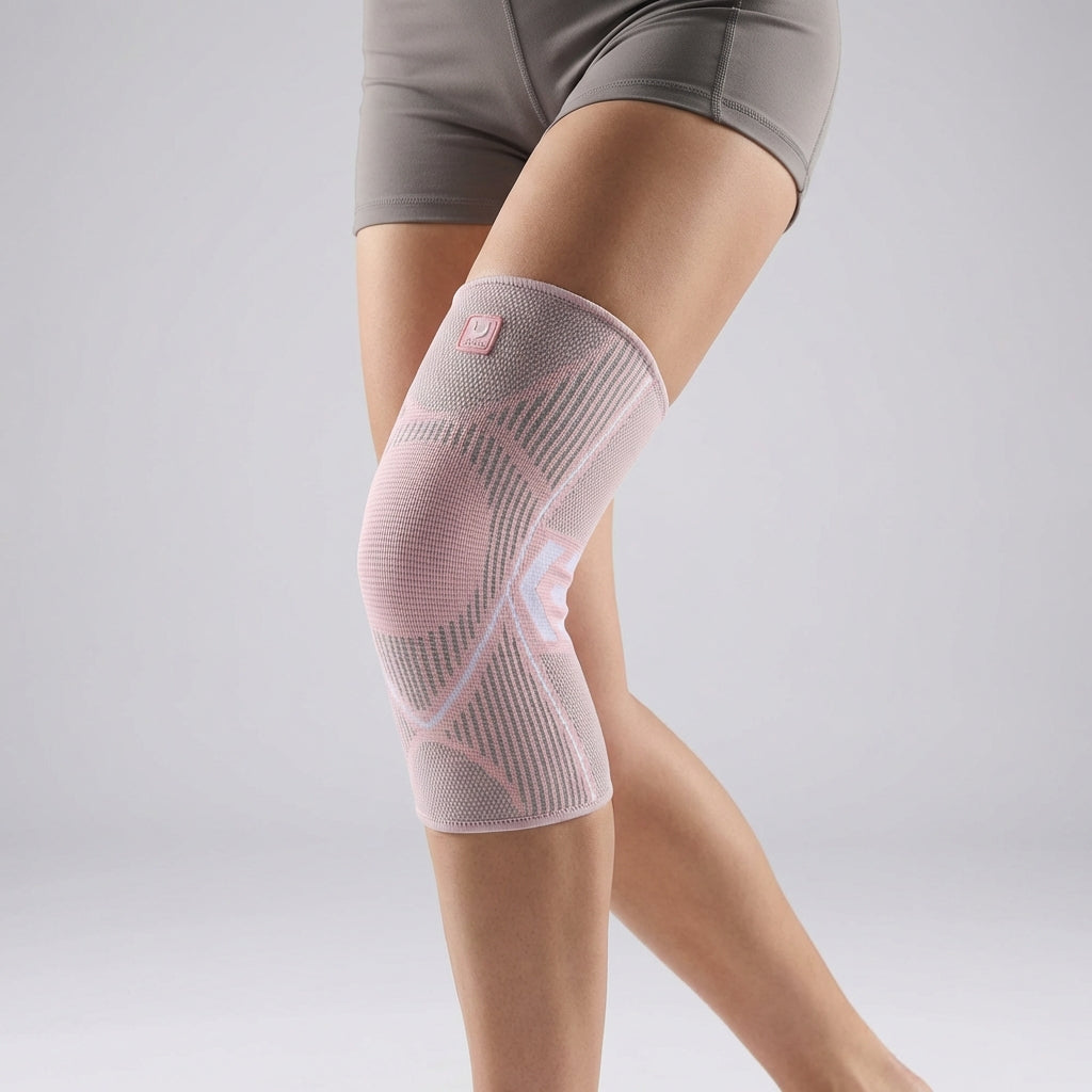Kompressions-Kniebandage für Sport und Alltag, elastische Unterstützung, Stabilität, Schwellungs- und Verletzungsprävention | Sansoti