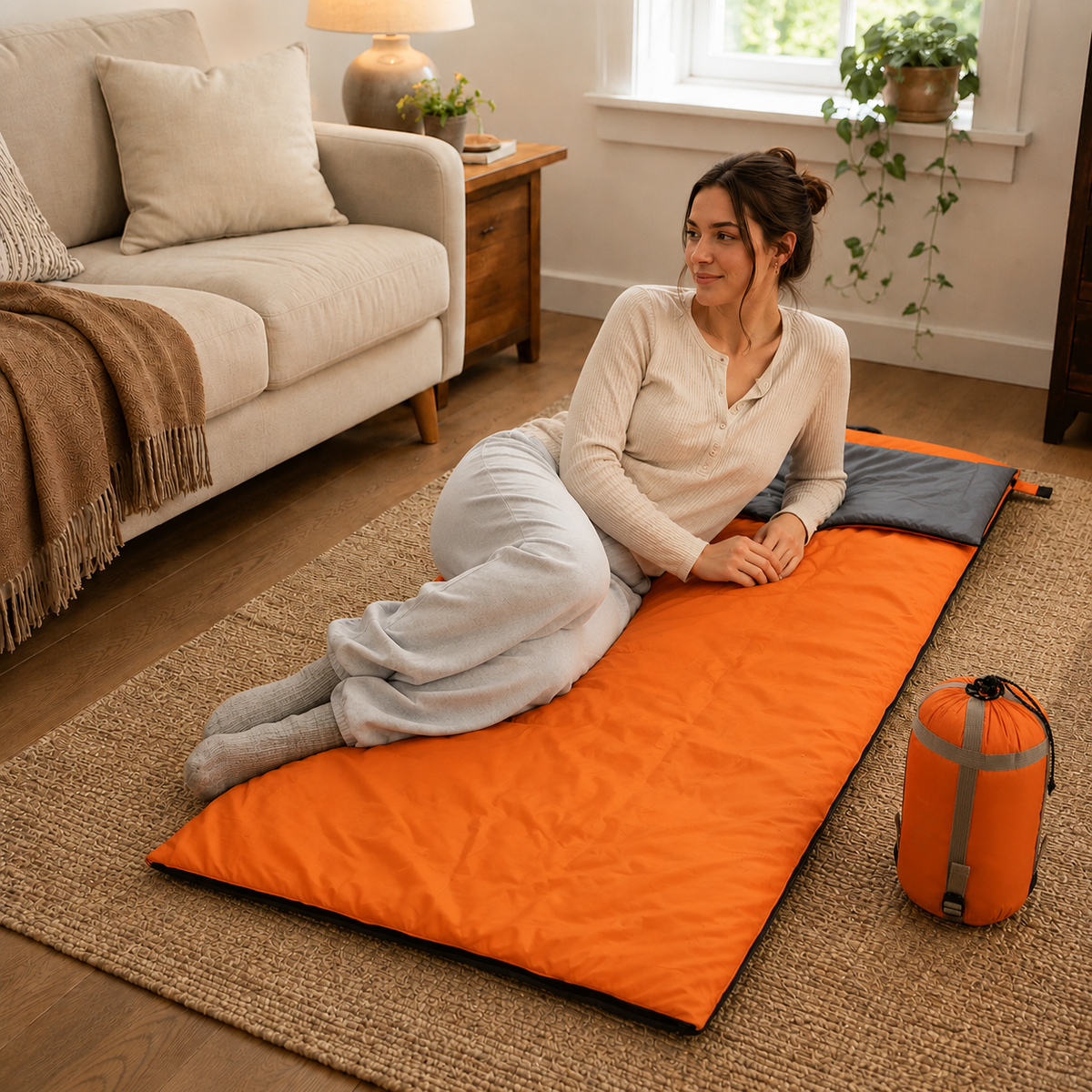 Envelope Ultralight 190x75cm Three-Season Sleeping Bag, Camping, Trekking, Outdoor, Compact Carry Bag, Hiking | Sansoti