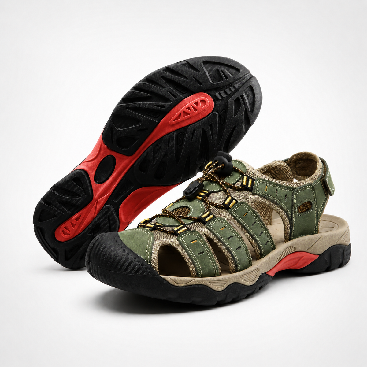 Breathable Outdoor Sandals for Men, Open Toe, Waterproof, Beach, Hiking, Summer, Trekking, Comfortable, Sporty | Sansoti