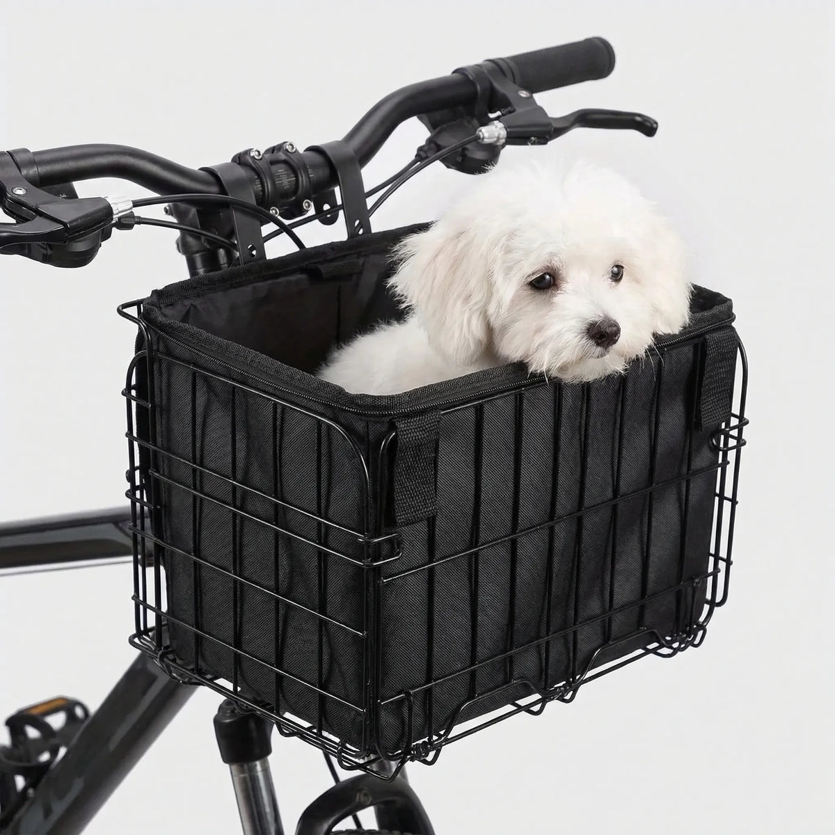 Inklapbare Fietsmand met Waterdichte Tas Aluminium Frame Voorop Achterop Montage Zwart 16 kg Draagvermogen | Sansoti