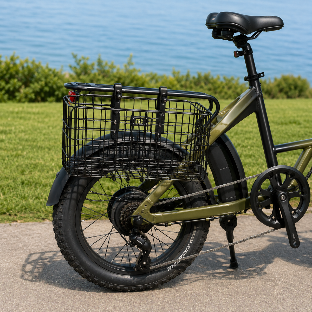 Inklapbare Fietsmand met Waterdichte Tas Aluminium Frame Voorop Achterop Montage Zwart 16 kg Draagvermogen | Sansoti