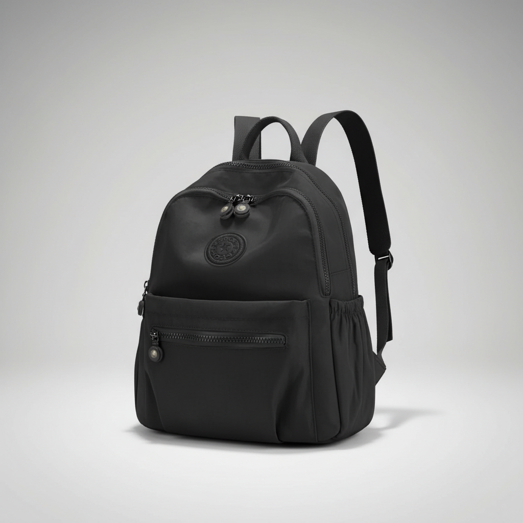 Kompakter Mini-Rucksack aus Nylon, 11 l, für den täglichen Gebrauch, diebstahlsicher, mehrere Fächer, verstellbar, leicht | Sansoti