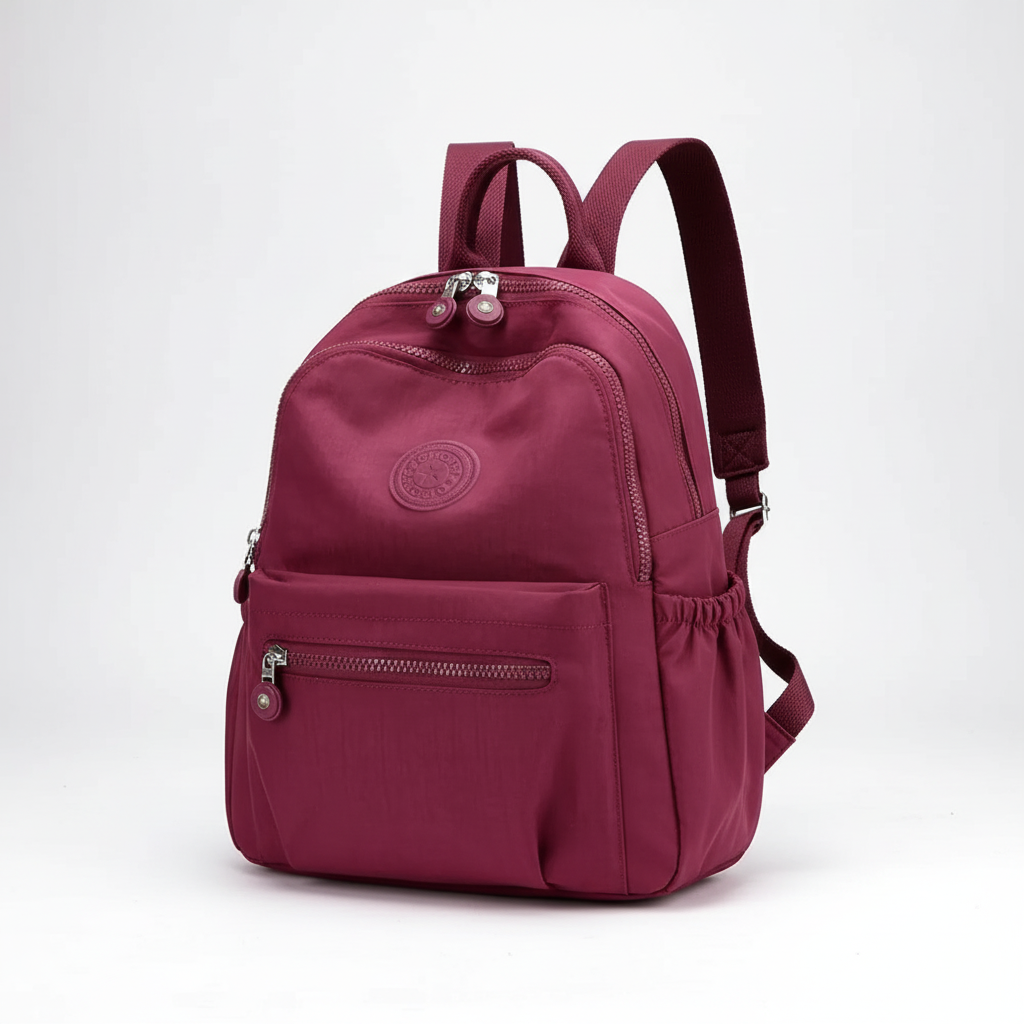 Kompakter Mini-Rucksack aus Nylon, 11 l, für den täglichen Gebrauch, diebstahlsicher, mehrere Fächer, verstellbar, leicht | Sansoti