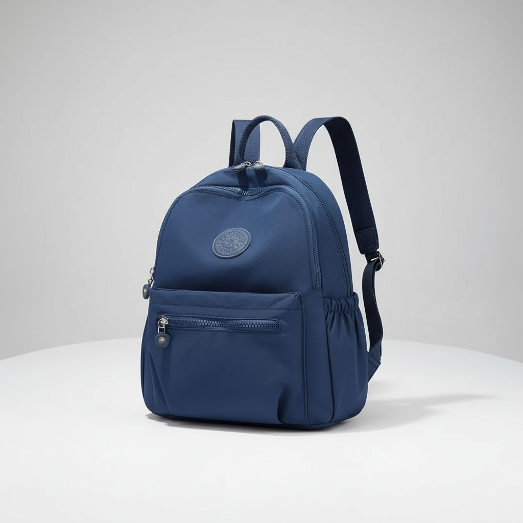 Kompakter Mini-Rucksack aus Nylon, 11 l, für den täglichen Gebrauch, diebstahlsicher, mehrere Fächer, verstellbar, leicht | Sansoti