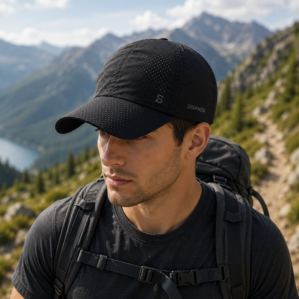 Perforated Summer Baseball Cap for Men and Women Breathable Sports Adjustable Quick-Drying Outdoor Unisex Sun Visor | Sansoti