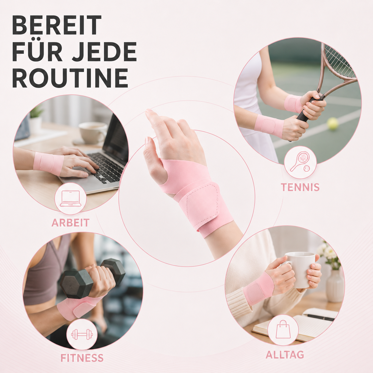 Polsbrace Ultralight — Ademende Nylon Handsteun met Verstelbare Sluiting voor Training en Dagelijks Gebruik | Sansoti