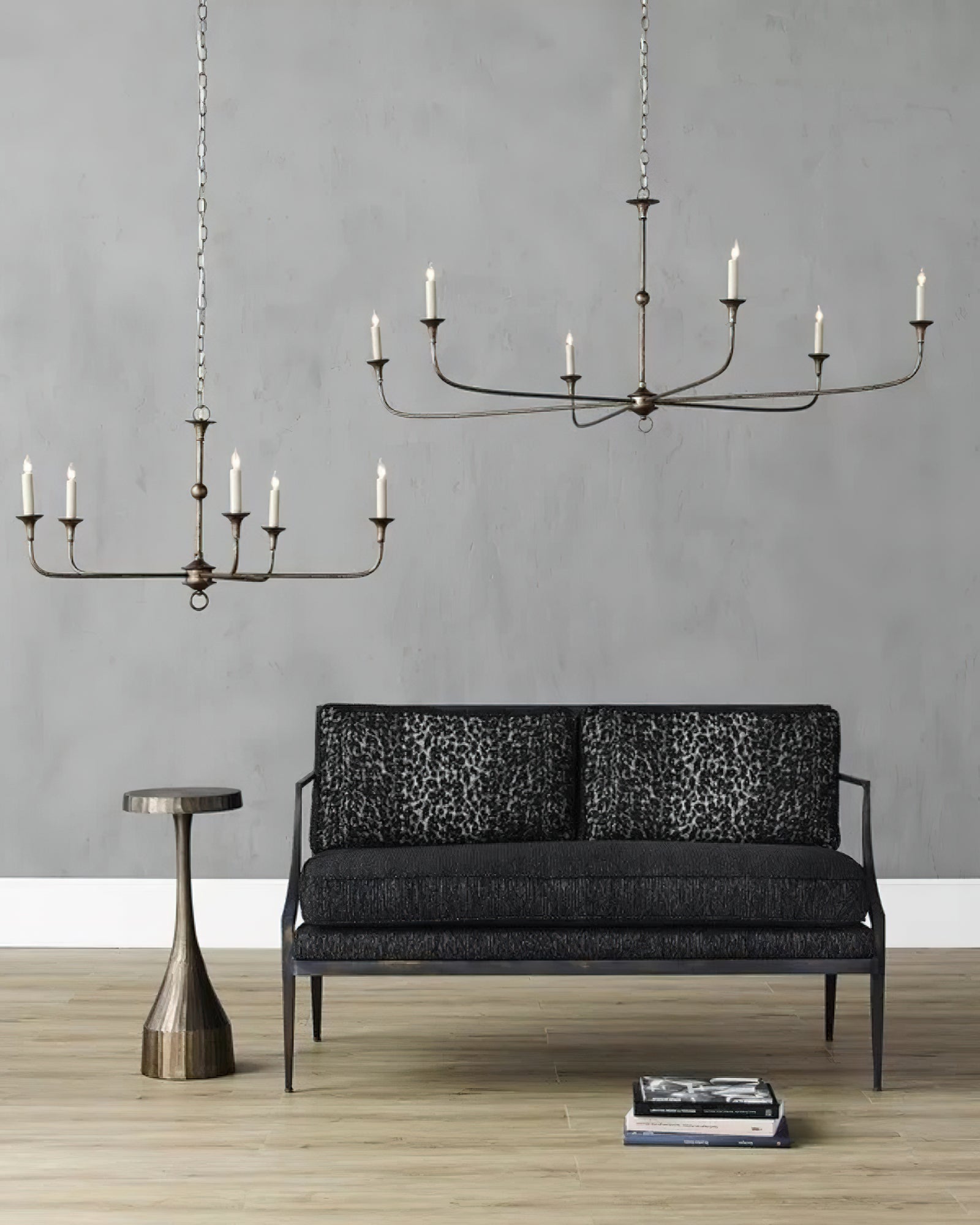 Lampe Bougie Lustre Laiton Métal Or Noir Blanc Nickel Salon Salle à Manger 5 6 Bras Suspension Vintage Lustre Bougies | Restfield