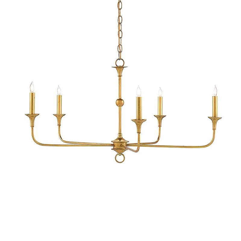 Lampe Bougie Lustre Laiton Métal Or Noir Blanc Nickel Salon Salle à Manger 5 6 Bras Suspension Vintage Lustre Bougies | Restfield