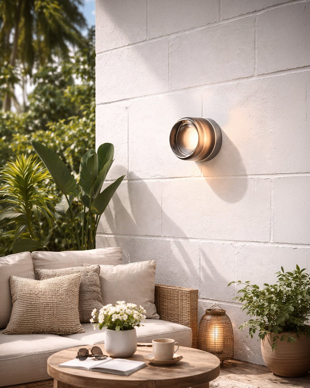 Minimalistische LED-Wandlamp Rond Aluminium Acryl Diffuus Licht Warm Wit Modern Design Compact Slaapkamer Gang Accentverlichting | Sansoti
