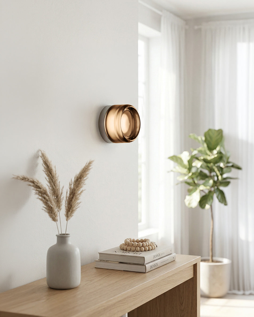 Minimalistische LED-Wandlamp Rond Aluminium Acryl Diffuus Licht Warm Wit Modern Design Compact Slaapkamer Gang Accentverlichting | Sansoti