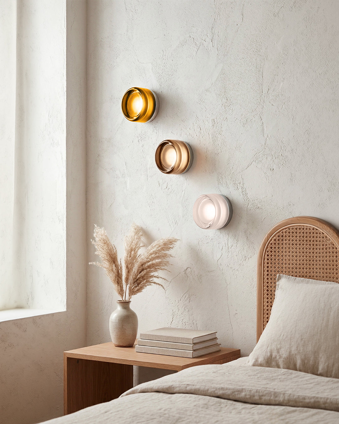 Minimalistische LED-Wandlamp Rond Aluminium Acryl Diffuus Licht Warm Wit Modern Design Compact Slaapkamer Gang Accentverlichting | Sansoti