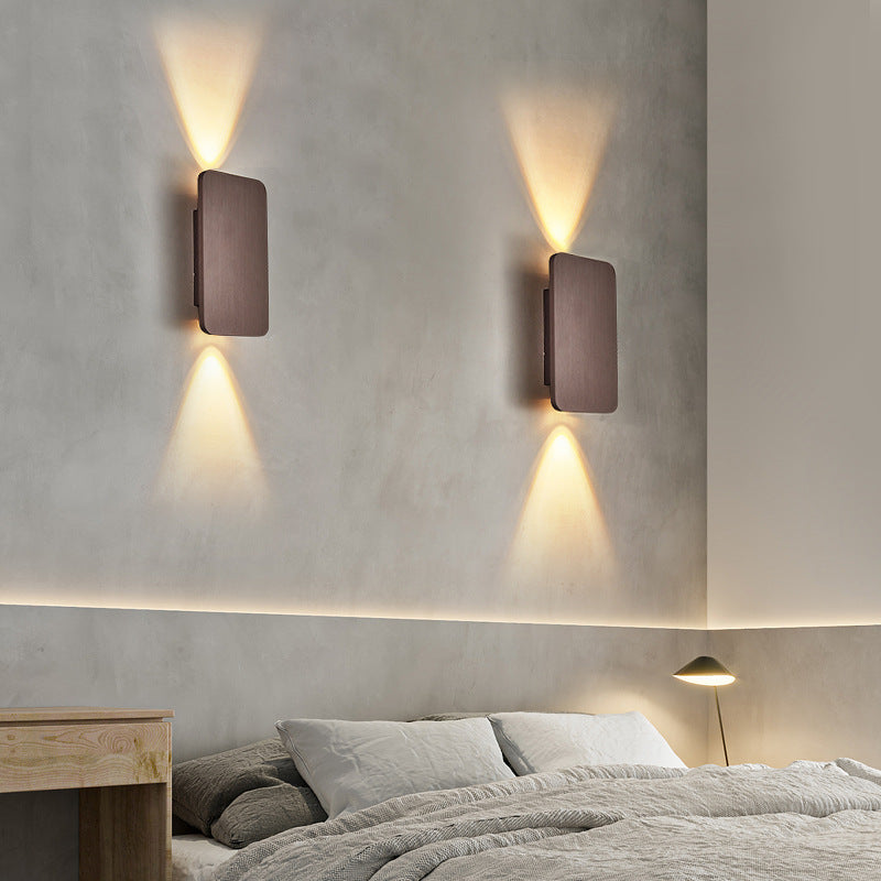 Moderne rechthoekige LED wandlamp voor binnen – strakke binnenwandverlichting in diverse kleuren | Sansoti