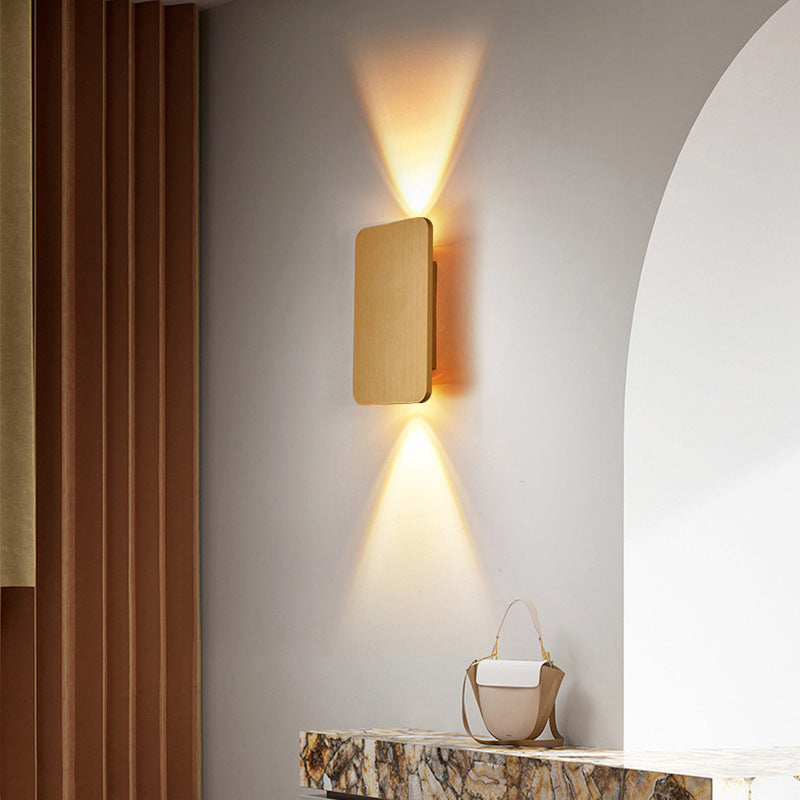 Moderne rechthoekige LED wandlamp voor binnen – strakke binnenwandverlichting in diverse kleuren | Sansoti