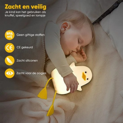 Veilleuse Slaapvriend pour Enfants – Lumière Douce et Apaisante contre la Peur du Noir