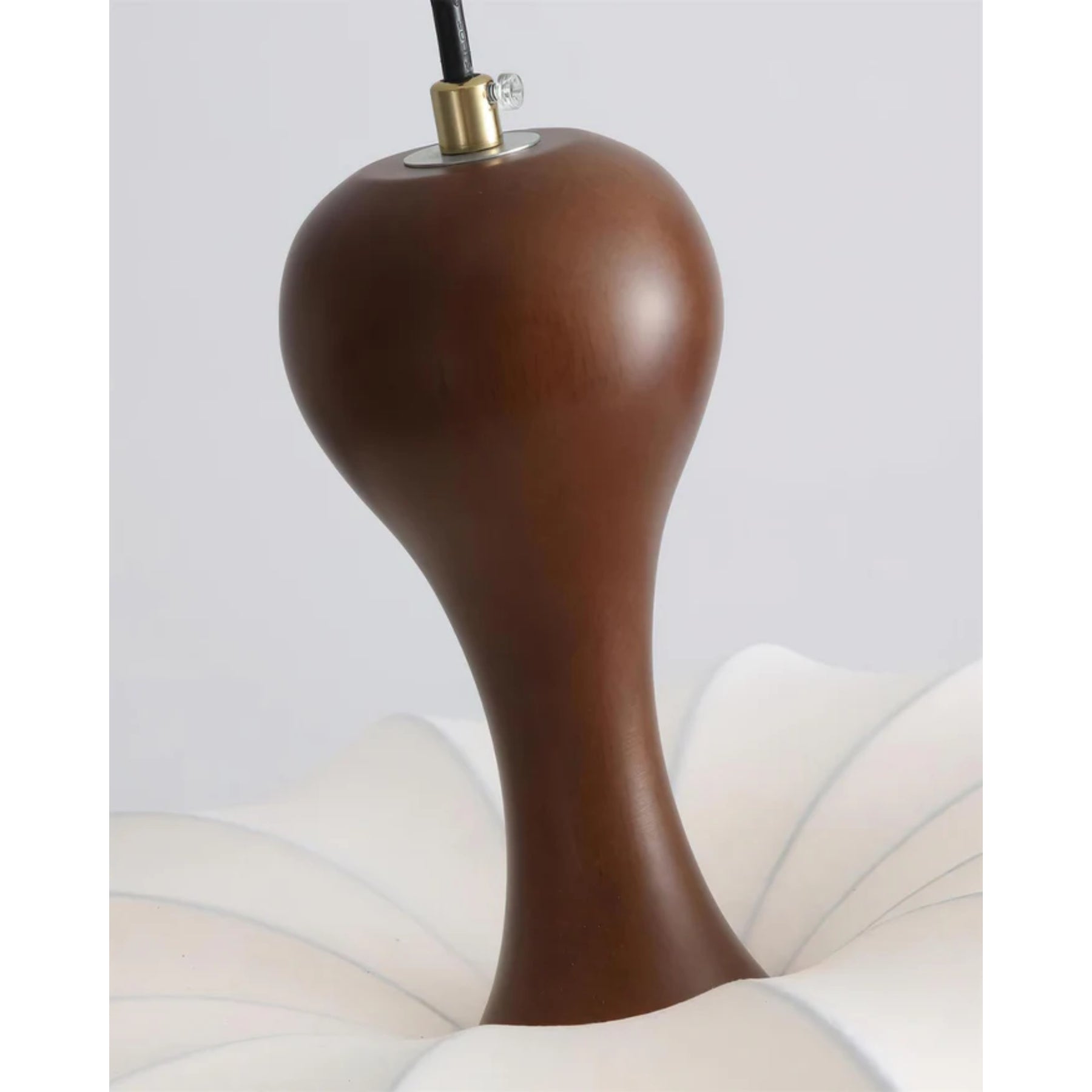 Hanglamp Stof Walnoothout Wit Eettafel Woonkamer Japandi Hanglamp Stoffen Lampionlamp Hal | Sansoti