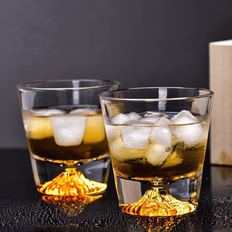 Whiskeyglas Edo Kiriko Handgemaakt Japans Kristal Set Houten Geschenkdoos Chamvin | Sansoti
