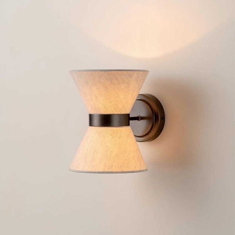 Wabi Sabi Zijden Wandlamp G9 Ø24cm Warm Licht Wandverlichting Slaapkamer Woonkamer Japandi Design | Sansoti