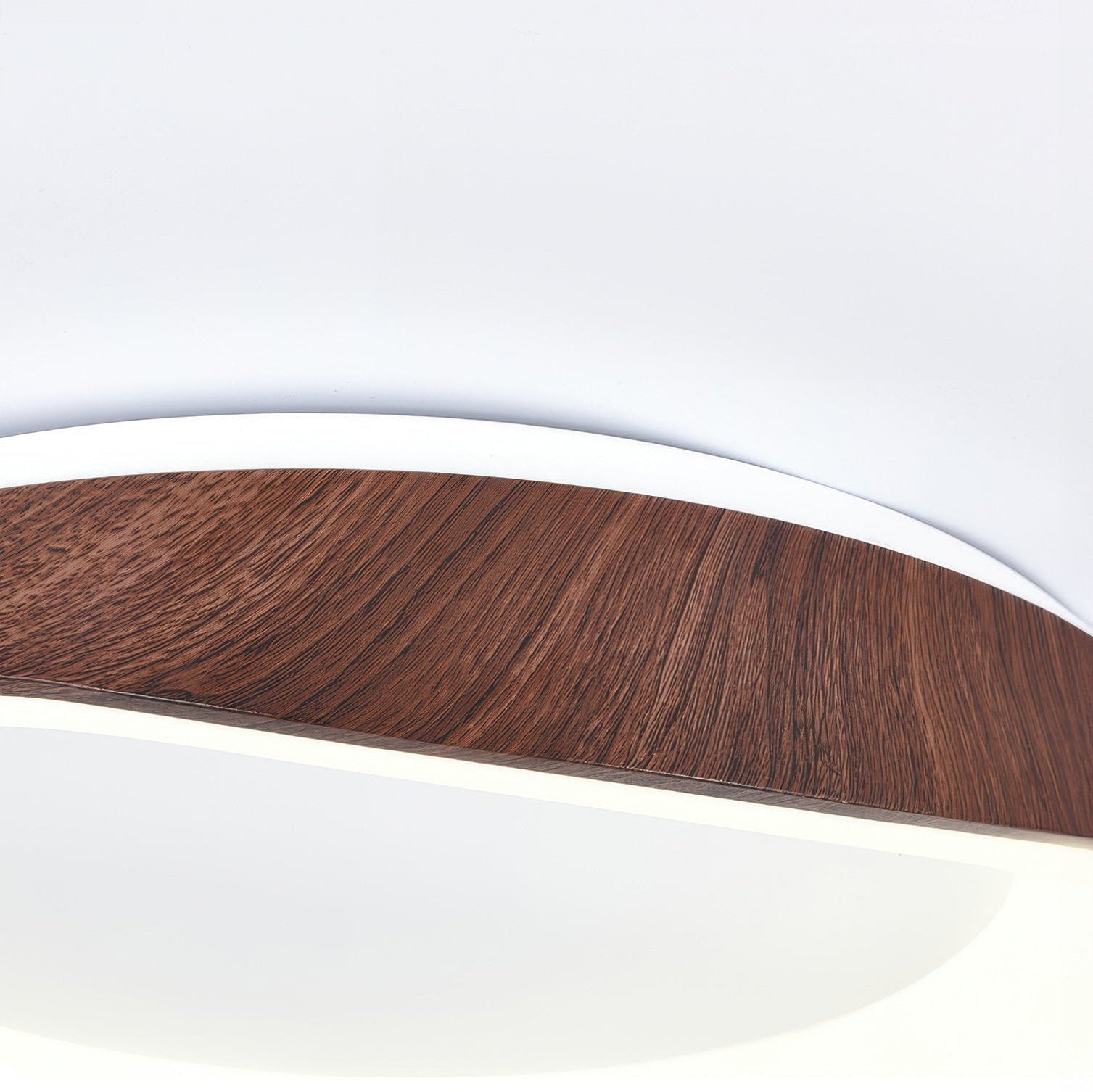 Plafonnier LED Effet bois Scandinave Acrylique Fer Salon Chambre 40 50 60cm | Restfield