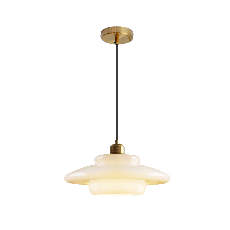 Melkachtig witte glazen hanglamp E27 glas wit keuken eetkamer hal modern minimalistisch verlichting | Sansoti
