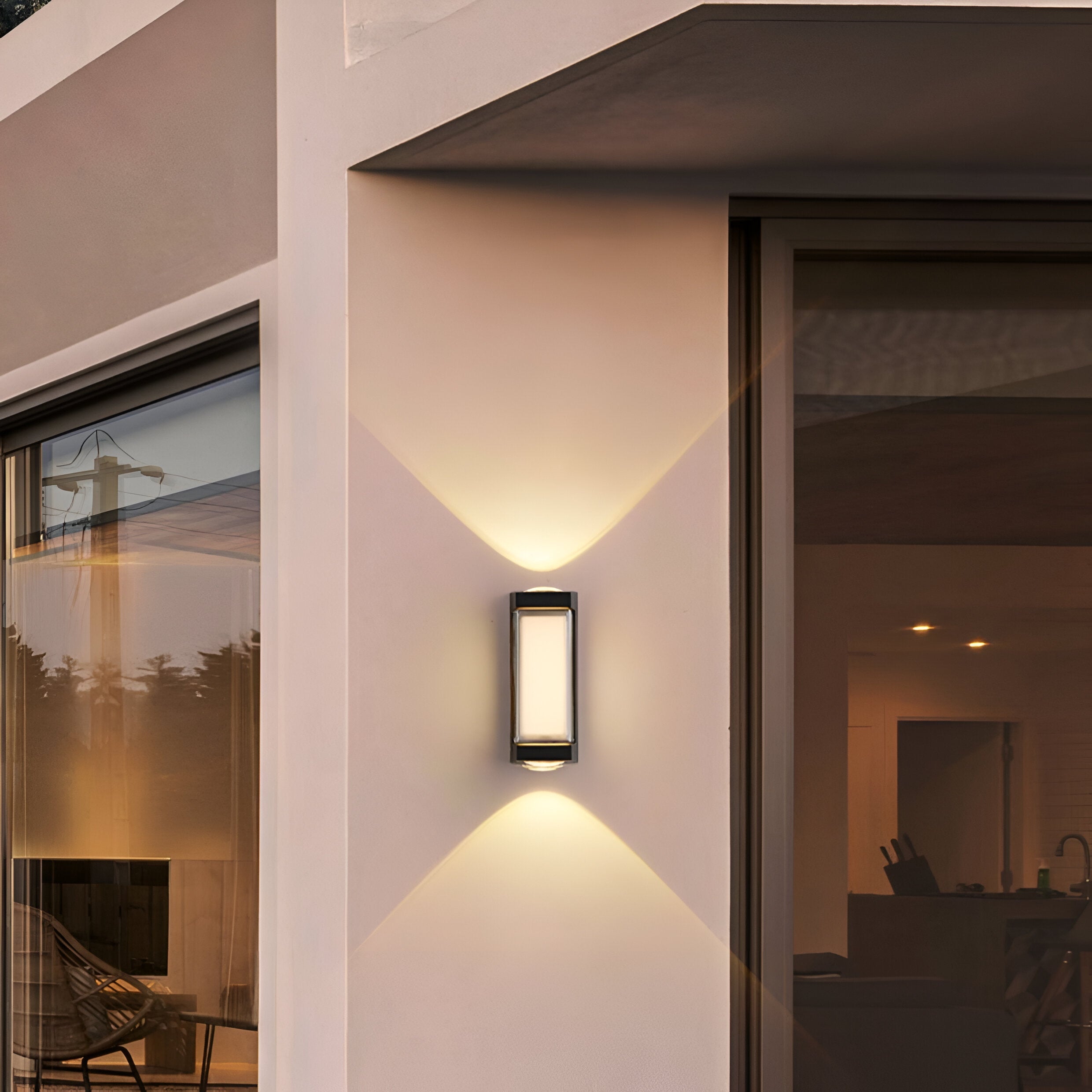 Außenleuchte Up Down LED IP65 Wasserdicht Schwarz Weiß Fassadenbeleuchtung 10W | Restfield