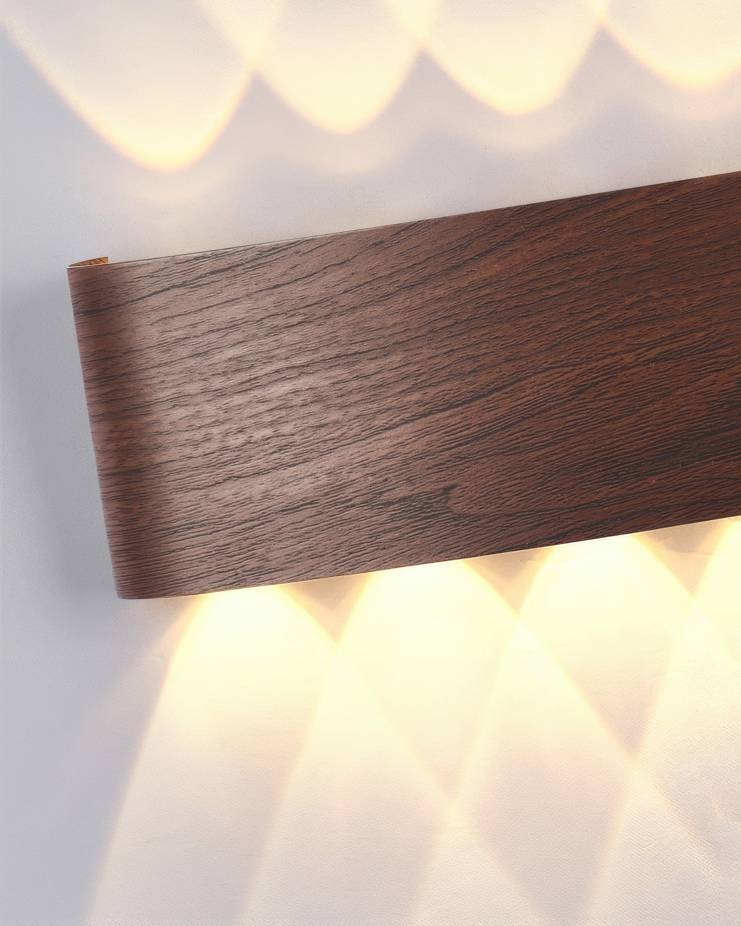 Wandlamp LED houtlook 10W warm wit 3000K binnen buiten IP65 wandverlichting modern design | Sansoti