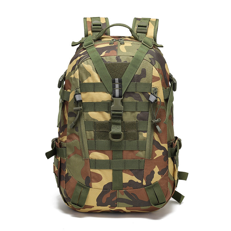 Tactical Backpack 40 Liters, Waterproof, with Laptop Compartment, Military Outdoor Hiking Backpack, Camouflage Black, Hiking | Sansoti