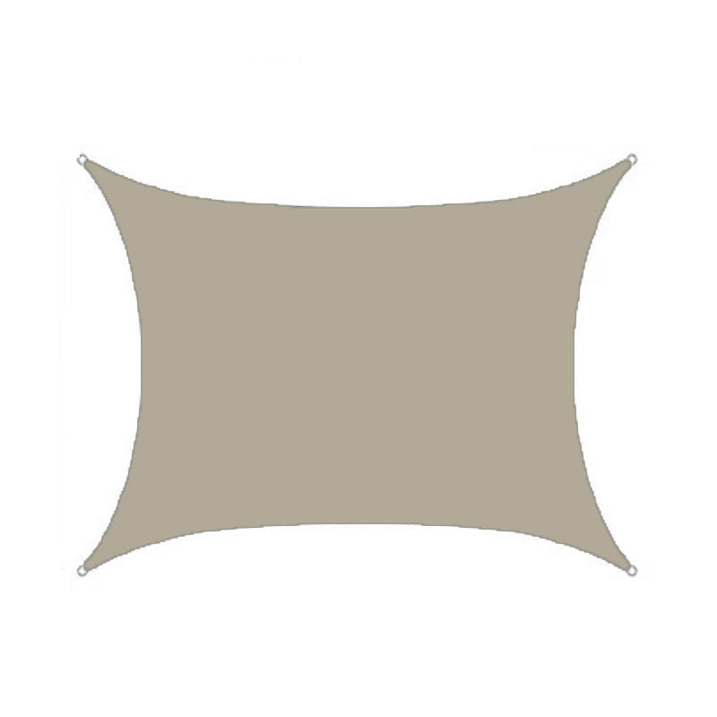 Waterdicht Rechthoekig Schaduwdoek voor Terras, Balkon en Tuin – Polyester UV-Bescherming | Sansoti