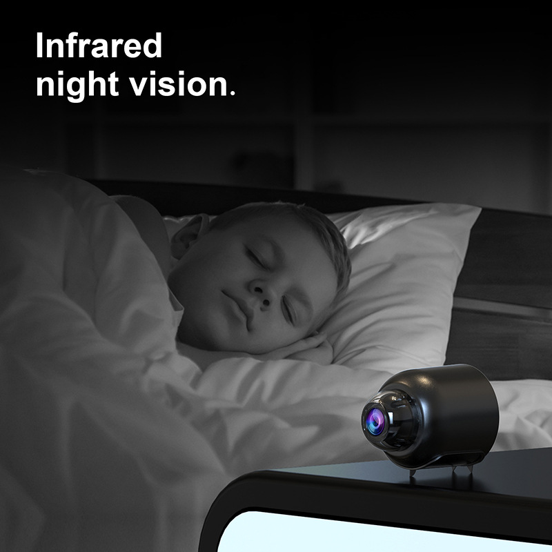 Compact WiFi Security Camera 0.3MP with Night Vision and Motion Detection for Home Office and Monitoring | Sansoti