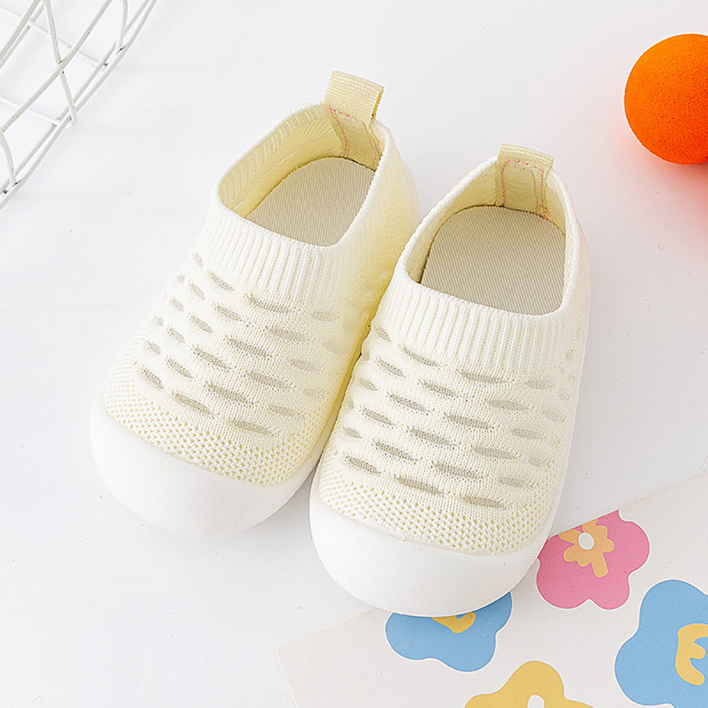 Baby Schoensokken met Anti-Slip Zool Mesh Design Kinderschoenen Ademend Comfort Eerste Stapjes Peuters | Sansoti