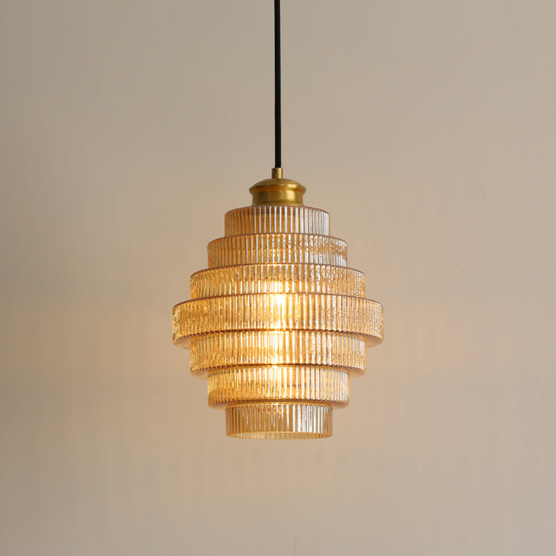 Glazen Hanglamp met Metalen Flessendesign E27 Fitting Diameter 22cm voor Keuken Eetkamer Woonkamer Verlichting | Sansoti