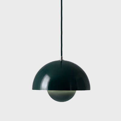 Scandinavische Hanglamp Halfrond Metalen Kap 1-Lichtpunt Modern Design Eetkamer Woonkamer | Sansoti