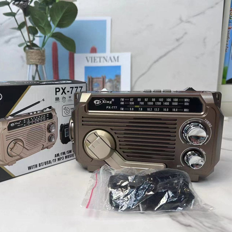 Multifunktionales Notfallradio mit Solar- und Handkurbelantrieb – für Outdoor und Zuhause