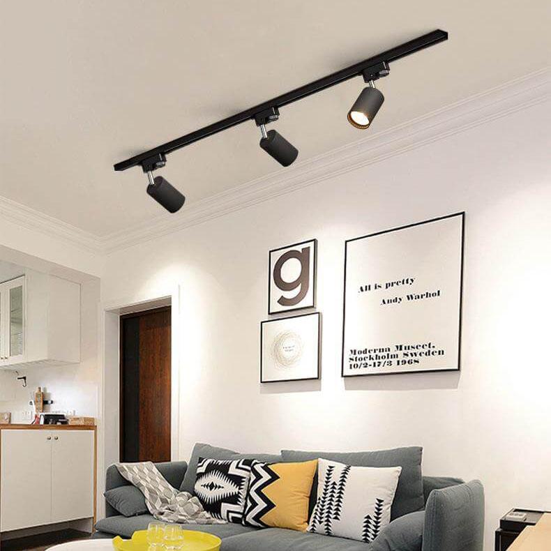 Moderne led railverlichting met verstelbare spots (3–5 lichtpunten) – plafondrail | Sansoti