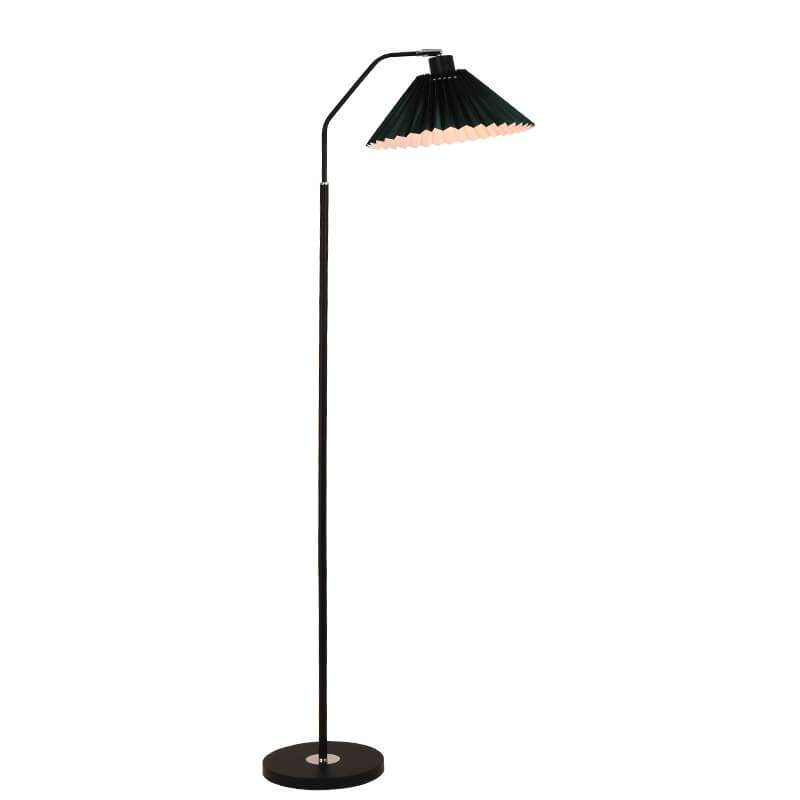 Stehleuchte Plissierter Schirm Metall 149cm Wohnzimmer Schlafzimmer Dimmbar Standleuchte Stoff Retro Skandinavisch Leselampe | Restfield