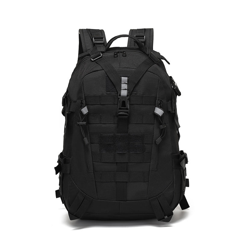 Tactical Backpack 40 Liters, Waterproof, with Laptop Compartment, Military Outdoor Hiking Backpack, Camouflage Black, Hiking | Sansoti